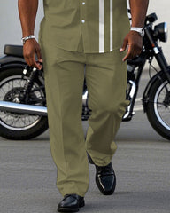 Simple Khaki & White Colorblock