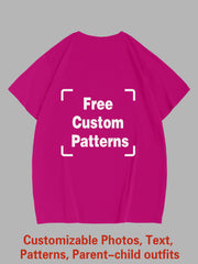 Customized Plus Size T-shirt (You Can Upload Pictures, Text, Logo, Etc. To Customize Your Interesting T-shirt)