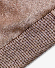 S-3XL Men's Suede Jacket Zip Long Sleeve Cardigan Jacket