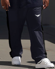 Casual Simple Colorblock Printed Men's Large Suit