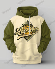 Men's Plus Size Casual Hip Hop Lost Love Hoodie Two Piece Set