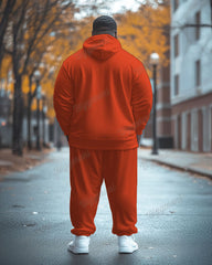 Men's Plus Size Syracuse University Basketball Style Hoodie Suit