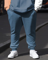 Men's Athletic Jogger Color Block Graffiti Long Sleeve Hoodie Set