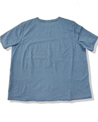 Plus Size Men's Daily Leisure Washing Water Solid Color Denim T-shirt