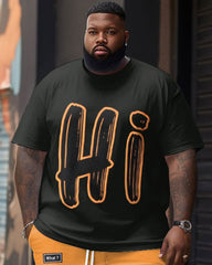 Street Casual Hi Letter Print Large Men's Suit