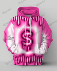 Men's Big & Tall 2 Piece Sweatsuit US$ Graphic Hoodie and Pants Set