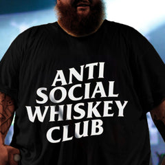Men‘s Anti Social Lifting Club Printed T-shirt