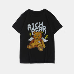 Plus Size Black Rich Bear T-Shirt