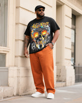 Big Boy Must-Have Fashion Street Trend Skull Crewneck T-shirt Trousers Suit