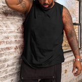 Men's Plus Size Solid Color Tank Top