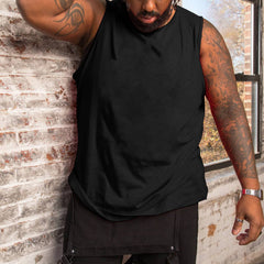 Men's Plus Size Solid Color Tank Top