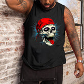 Men's Skull Print Tank Top
