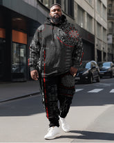 Men's Big & Tall Sweatsuit Nine Worlds Hoodie and Sweatpants Set