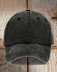 Simple Solid Colors Washed Denim Big Head Basketball Cap