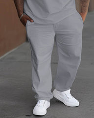 Men's Big & Tall Stitching Icon Eagle Print T-Shirt Pants Set