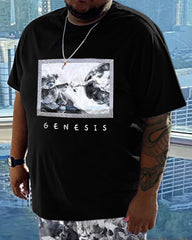 Men's Daily Casual Bear Printed Short Sleeve T-Shirt Set