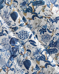 Hand-painted Line Flower Cotton Long Sleeve Shirt Men's Plus Size