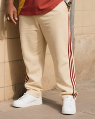 Plus Size Men's Daily Leisure Sports Style Striped Pants