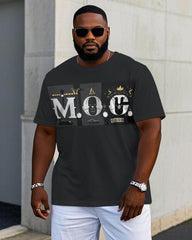 Men's Casual MOC Funny Pattern Printed Fashion Short Sleeve T-shirt