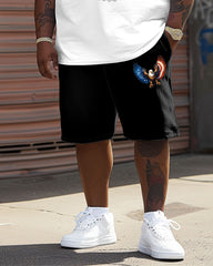 Men's Big & Tall Independence Day Flag Eagle Print T-shirt Set