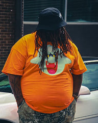 Cartoon Print Top T-shirt For Plus Size Boy