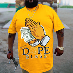 Plus Size Yellow Dope Bless T-Shirt
