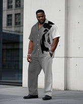 Gray & White Gradient Hand Brush Brush Art