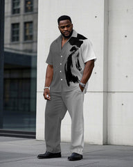 Gray & White Gradient Hand Brush Brush Art