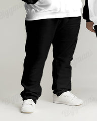 Couple Fashion Casual Big & Tall Robot Lover Printed Hoodie Set