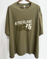 4XL-10XL Big & Tall Men's Daily Leisure Aircraft Letters Cotton Crewneck Short Sleeve T-Shirt