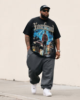 Big Boy Must-Have Fashion Street Trend Skull Wear T-Shirt Pants Suit