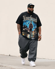 Big Boy Must-Have Fashion Street Trend Skull Wear T-Shirt Pants Suit