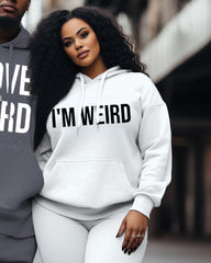 Couple Big & Tall Casual She I Love Weird I m Weird Hoodie Set