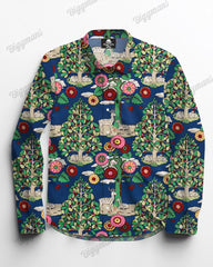 Nature Long Sleeve Shirt Men's Plus Size