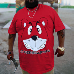 Plus Size Red Overbearing T-Shirt