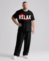 RELAX Slogan 2-Piece T-shirt Set