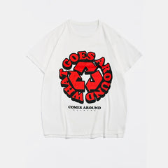 Plus Size White Goes Aeound What T-Shirt