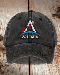 Artemis II Space Mission Sunshade Baseball Cap Outdoor Duck Tongue Hat