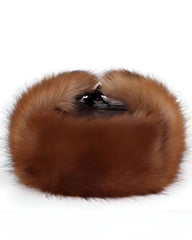 High-Quality Faux Mink Thickened Warm Adjustable Outdoor Hat