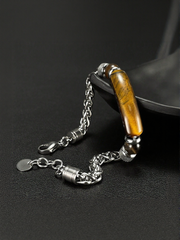 Tiger Eye Bracelet Cuban Chain Blackstone Bracelet