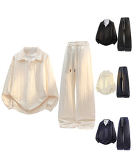M-8XL Spring And Autumn Leisure Sports Suit Two-piece Set