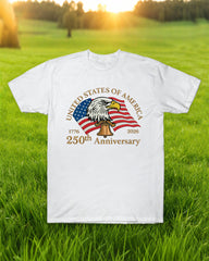 250 Anniversary Of The Founding Of The People's Republic Of China Eagle Head Print T-shirt