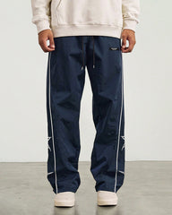 S-2XL American Style Retro Embroidered Straight Pants