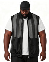 M-5XL Summer Mesh Stand Collar Vest Multi Pocket Vest (excluding T-shirt)