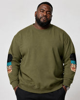 M-8XL Round Neck Long Sleeve Pullover Sweater