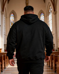 Big & Tall Men's JESUS IS STILL KING Crown Of Thorns Printed Hoodie