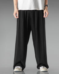 Big & Tall Men's Cotton And Linen Wide-leg Casual Pants M-5XL
