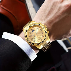 High Sense Large Dial Alloy Men's Business Watch