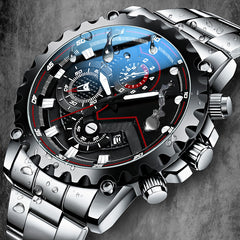 Black Samurai Automatic Mechanical Waterproof Luminous Men's Watch