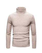 Big & Tall Men's Solid Color Turtleneck Base Sweater M-5XL